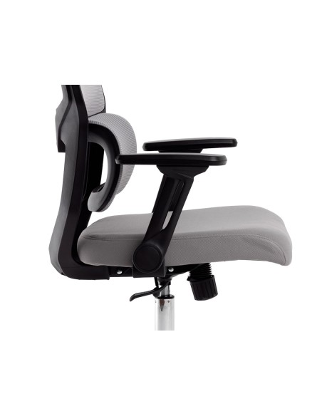Silla q connect oficina lucca malla base metalica alt max 1090 anc 700 prof 650 ruedas premium color negro gris Silla q connect oficina lucca malla base metalica alt max 1090 anc 700 prof 650 ruedas premium color negro gris