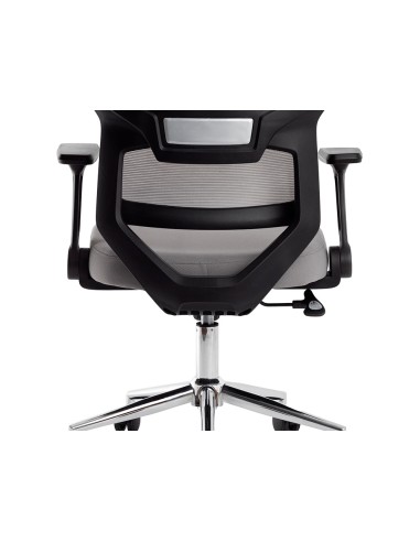 Silla q connect oficina lucca malla base metalica alt max 1090 anc 700 prof 650 ruedas premium color negro gris