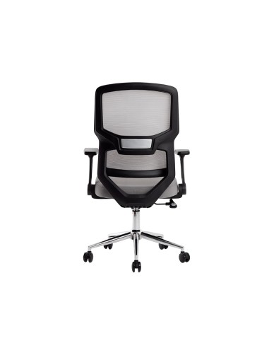 Silla q connect oficina lucca malla base metalica alt max 1090 anc 700 prof 650 ruedas premium color negro gris