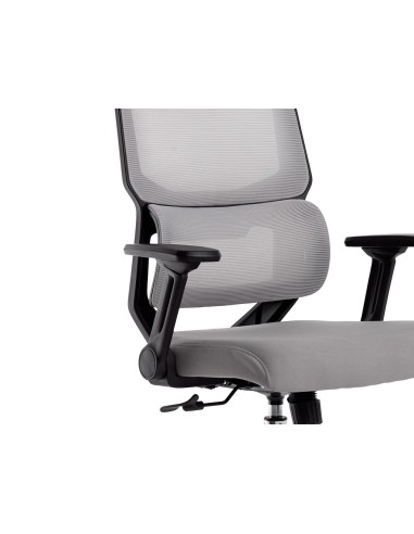 Silla q connect oficina lucca malla base metalica alt max 1090 anc 700 prof 650 ruedas premium color negro gris