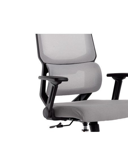 Silla q connect oficina lucca malla base metalica alt max 1090 anc 700 prof 650 ruedas premium color negro gris Silla q connect oficina lucca malla base metalica alt max 1090 anc 700 prof 650 ruedas premium color negro gris