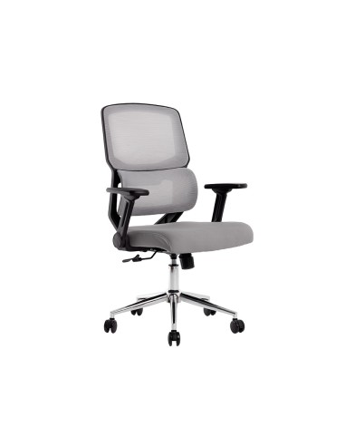 Silla q connect oficina lucca malla base metalica alt max 1090 anc 700 prof 650 ruedas premium color negro gris