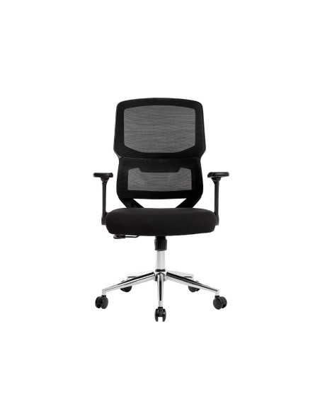 Silla q connect oficina lucca malla base metalica alt max 1090 anc 700 prof 650 ruedas premium color negro Silla q connect oficina lucca malla base metalica alt max 1090 anc 700 prof 650 ruedas premium color negro