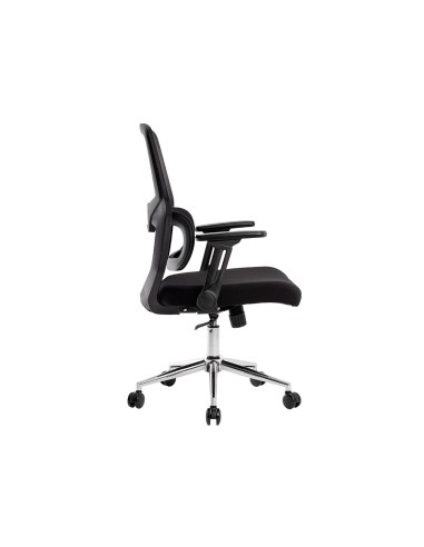 Silla q connect oficina lucca malla base metalica alt max 1090 anc 700 prof 650 ruedas premium color negro