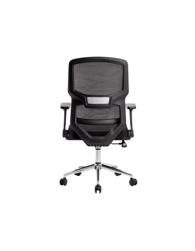 Silla q connect oficina lucca malla base metalica alt max 1090 anc 700 prof 650 ruedas premium color negro