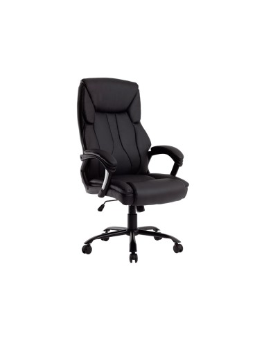 Silla q connect direccion bolz ano simil piel base metalica alt max 1260 anc 650 prof 730 mm ruedas premium color negro
