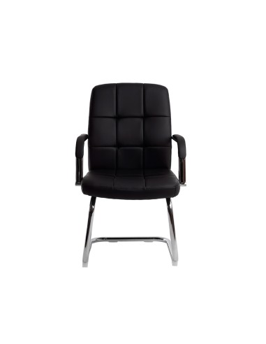 Silla q connect escritorio pia ve simil piel base metalica alt max 1050 anc 610 prof 680 color negro