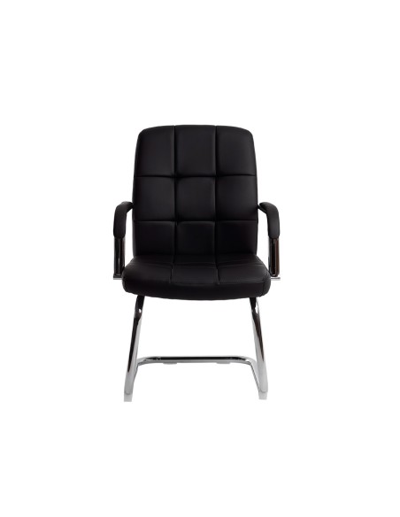 Silla q connect escritorio pia ve simil piel base metalica alt max 1050 anc 610 prof 680 color negro Silla q connect escritorio pia ve simil piel base metalica alt max 1050 anc 610 prof 680 color negro