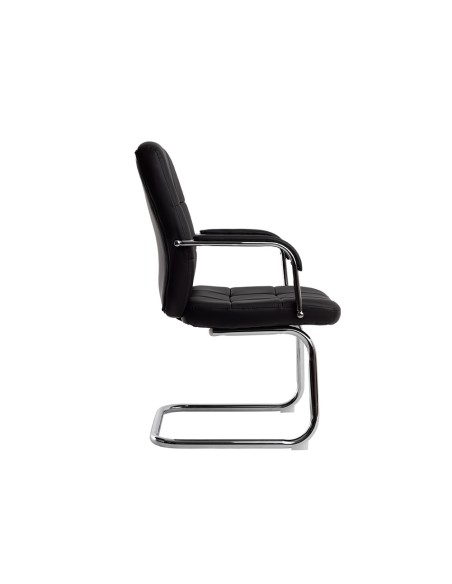 Silla q connect escritorio pia ve simil piel base metalica alt max 1050 anc 610 prof 680 color negro Silla q connect escritorio pia ve simil piel base metalica alt max 1050 anc 610 prof 680 color negro