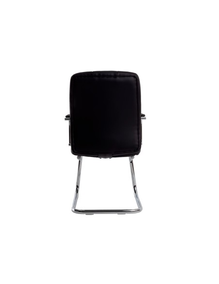 Silla q connect escritorio pia ve simil piel base metalica alt max 1050 anc 610 prof 680 color negro Silla q connect escritorio pia ve simil piel base metalica alt max 1050 anc 610 prof 680 color negro