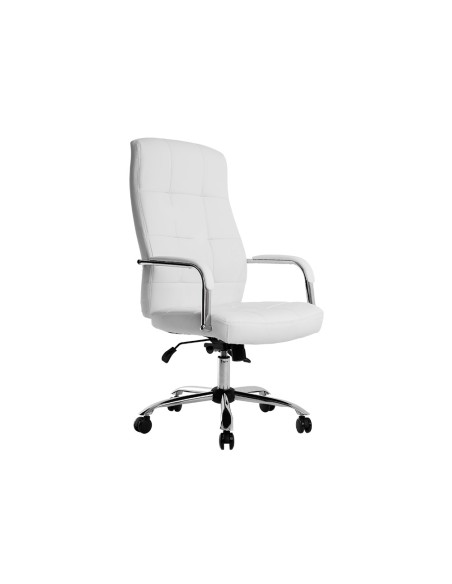 Silla q connect direccion piav e simil piel base metalica alt max 1250 anc 610 prof 700 mm ruedas premium color blanco Silla q connect direccion piav e simil piel base metalica alt max 1250 anc 610 prof 700 mm ruedas premium color blanco