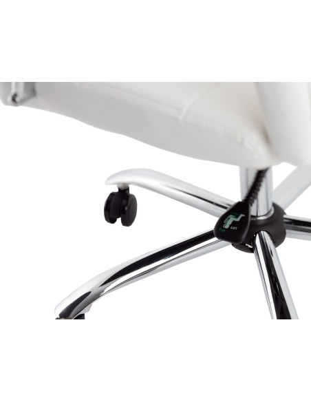 Silla q connect direccion piav e simil piel base metalica alt max 1250 anc 610 prof 700 mm ruedas premium color blanco Silla q connect direccion piav e simil piel base metalica alt max 1250 anc 610 prof 700 mm ruedas premium color blanco