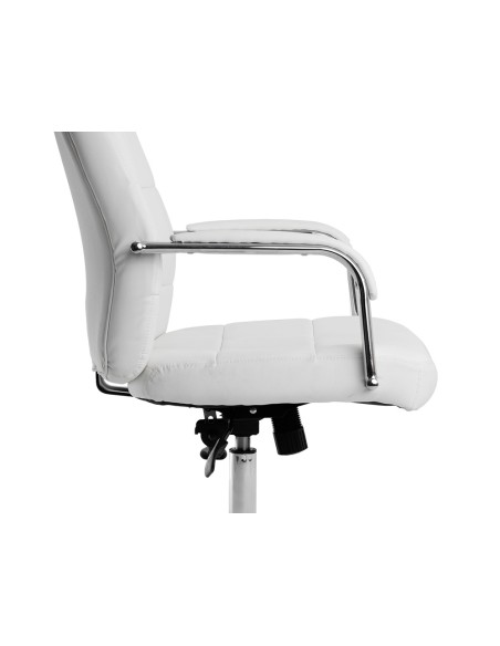 Silla q connect direccion piav e simil piel base metalica alt max 1250 anc 610 prof 700 mm ruedas premium color blanco Silla q connect direccion piav e simil piel base metalica alt max 1250 anc 610 prof 700 mm ruedas premium color blanco