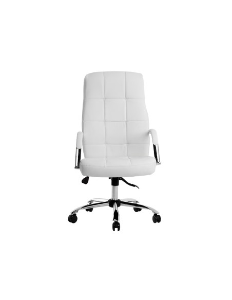 Silla q connect direccion piav e simil piel base metalica alt max 1250 anc 610 prof 700 mm ruedas premium color blanco Silla q connect direccion piav e simil piel base metalica alt max 1250 anc 610 prof 700 mm ruedas premium color blanco
