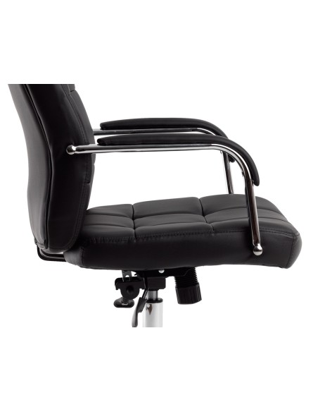 Silla q connect direccion piav e simil piel base metalica alt max 1250 anc 610 prof 700 mm ruedas premium color negro