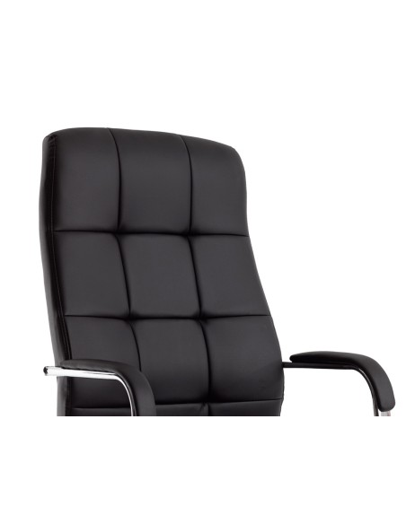 Silla q connect direccion piav e simil piel base metalica alt max 1250 anc 610 prof 700 mm ruedas premium color negro