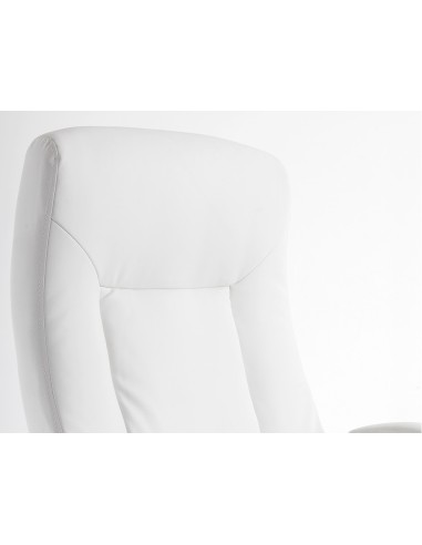 Silla q connect direccion vero na simil piel base metalica alt max 1210 anc 650 prof 730 mm ruedas premium color blanco
