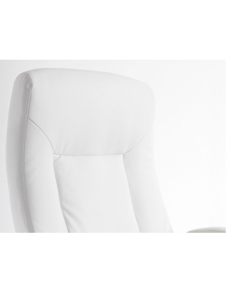 Silla q connect direccion vero na simil piel base metalica alt max 1210 anc 650 prof 730 mm ruedas premium color blanco Silla q connect direccion vero na simil piel base metalica alt max 1210 anc 650 prof 730 mm ruedas premium color blanco
