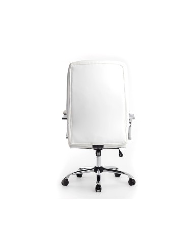 Silla q connect direccion vero na simil piel base metalica alt max 1210 anc 650 prof 730 mm ruedas premium color blanco