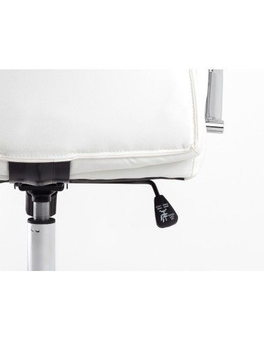 Silla q connect direccion vero na simil piel base metalica alt max 1210 anc 650 prof 730 mm ruedas premium color blanco