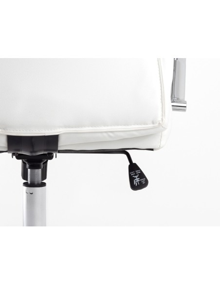 Silla q connect direccion vero na simil piel base metalica alt max 1210 anc 650 prof 730 mm ruedas premium color blanco Silla q connect direccion vero na simil piel base metalica alt max 1210 anc 650 prof 730 mm ruedas premium color blanco