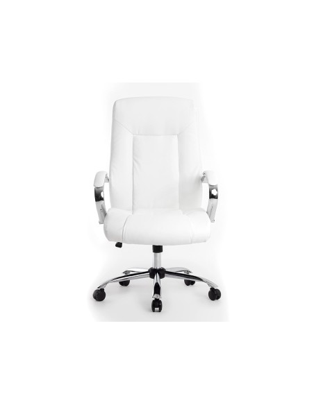 Silla q connect direccion vero na simil piel base metalica alt max 1210 anc 650 prof 730 mm ruedas premium color blanco Silla q connect direccion vero na simil piel base metalica alt max 1210 anc 650 prof 730 mm ruedas premium color blanco