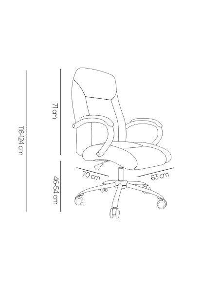 Silla q connect direccion vero na simil piel base metalica alt max 1210 anc 650 prof 730 mm ruedas premium color blanco Silla q connect direccion vero na simil piel base metalica alt max 1210 anc 650 prof 730 mm ruedas premium color blanco