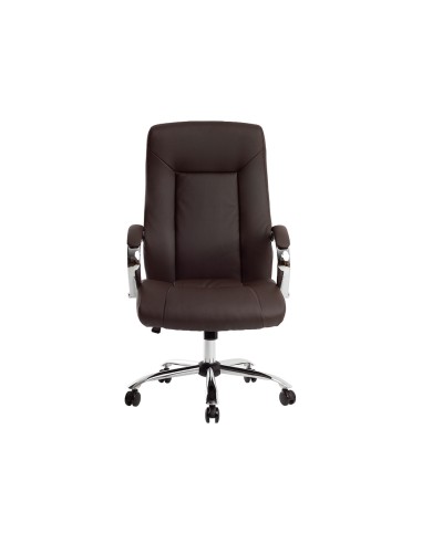 Silla q connect direccion vero na simil piel base metalica alt max 1210 anc 650 prof 730 mm ruedas premium color marron