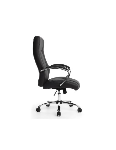 Silla q connect direccion vero na simil piel base metalica alt max 1210 anc 650 prof 730 mm ruedas premium color negro