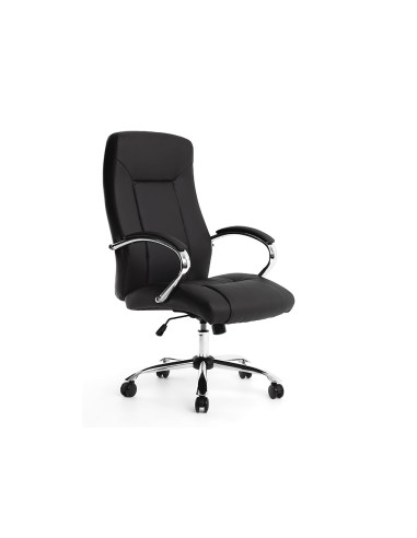 Silla q connect direccion vero na simil piel base metalica alt max 1210 anc 650 prof 730 mm ruedas premium color negro