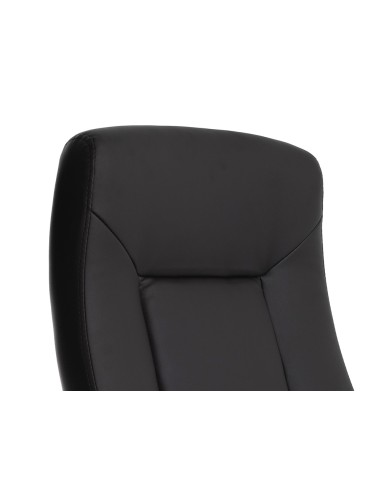 Silla q connect direccion vero na simil piel base metalica alt max 1210 anc 650 prof 730 mm ruedas premium color negro