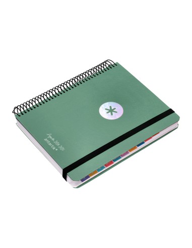 Agenda escolar antartik ano 24 25 curso coleccion minimal green dia pagina a5