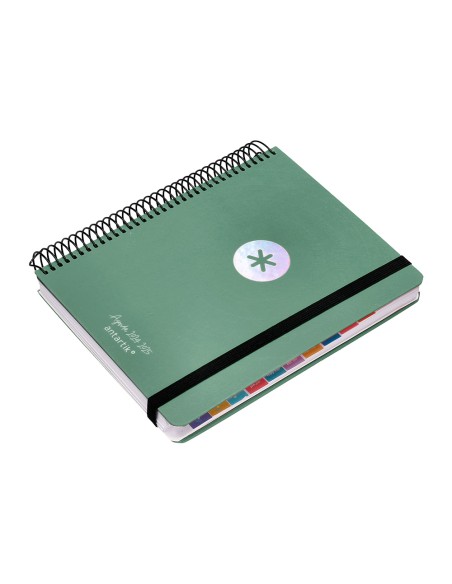 Agenda escolar antartik ano 24 25 curso coleccion minimal green dia pagina a5