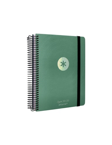 Agenda escolar antartik ano 24 25 curso coleccion minimal green dia pagina a5