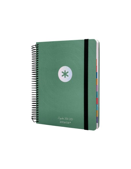 Agenda escolar antartik ano 24 25 curso coleccion minimal green dia pagina a5