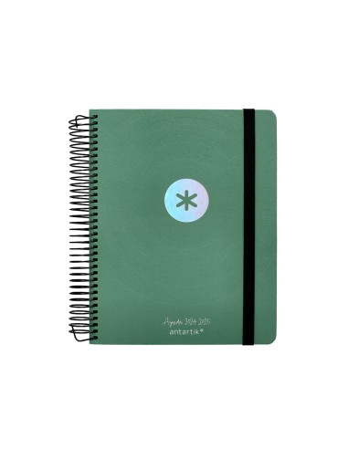 Agenda escolar antartik ano 24 25 curso coleccion minimal green dia pagina a5
