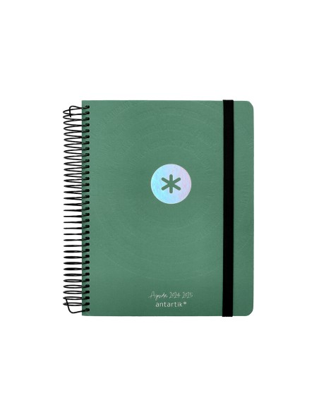 Agenda escolar antartik ano 24 25 curso coleccion minimal green dia pagina a5