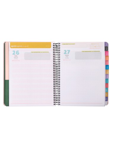 Agenda escolar antartik ano 24 25 curso coleccion minimal pink dia pagina a5