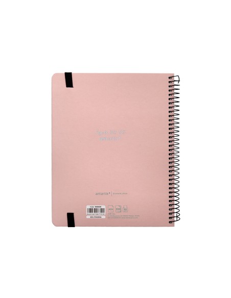 Agenda escolar antartik ano 24 25 curso coleccion minimal pink dia pagina a5