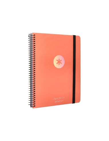 Agenda escolar antartik ano 24 25 curso coleccion minimal orange semana vista a5