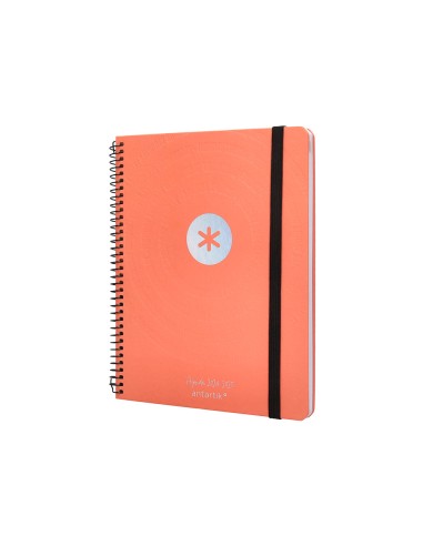 Agenda escolar antartik ano 24 25 curso coleccion minimal orange semana vista a5
