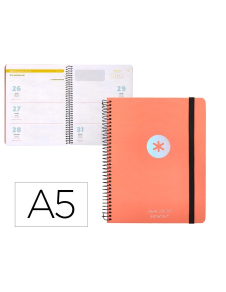 Agenda escolar antartik ano 24 25 curso coleccion minimal orange semana vista a5 Agenda escolar antartik ano 24 25 curso coleccion minimal orange semana vista a5
