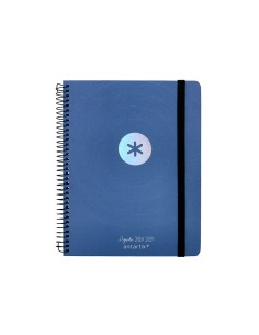 Agenda escolar antartik ano 24 25 curso coleccion minimal blue semana vista a5