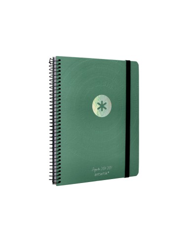 Agenda escolar antartik ano 24 25 curso coleccion minimal green semana vista a5