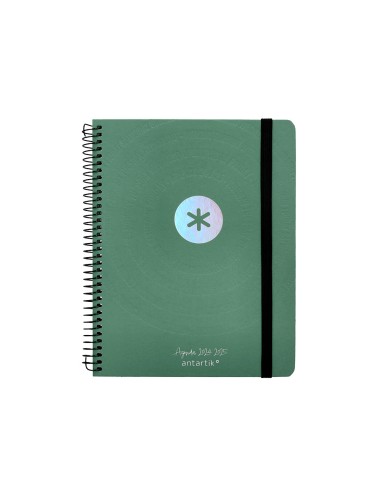 Agenda escolar antartik ano 24 25 curso coleccion minimal green semana vista a5