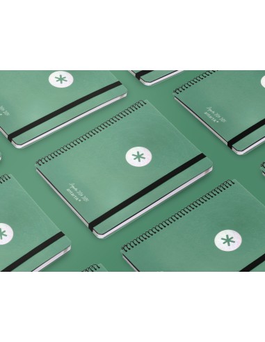 Agenda escolar antartik ano 24 25 curso coleccion minimal green semana vista a5