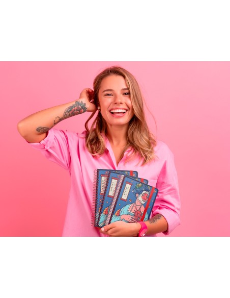 Agenda escolar liderpapel ano 24 25 curso fantasia the women dia pagina a5