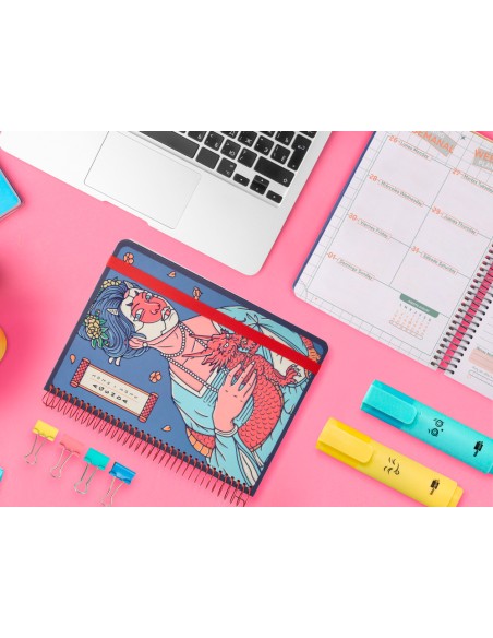 Agenda escolar liderpapel ano 24 25 curso fantasia the women dia pagina a5