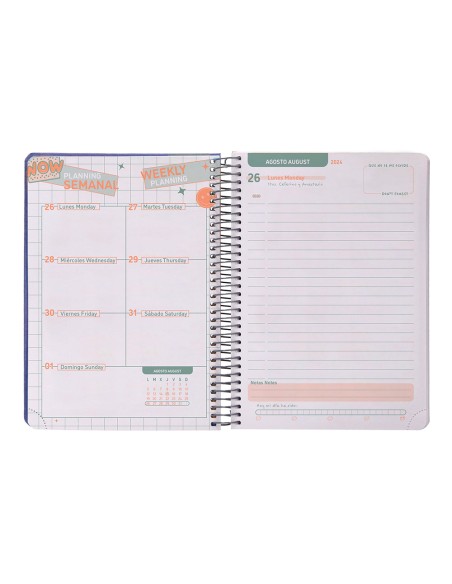 Agenda escolar liderpapel ano 24 25 curso fantasia the women dia pagina a5