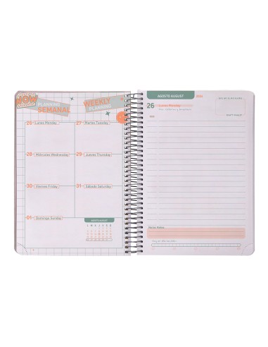 Agenda escolar liderpapel ano 24 25 curso fantasia the wave dia pagina a5